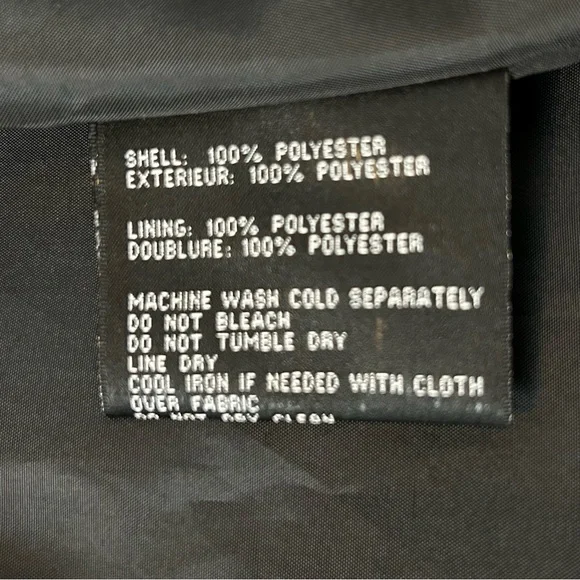 Via Spiga Black Raincoat Womens Size L Loose Fit Swing Lightweight Hooded Lined - Picture 8 of 11